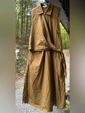 Vince Sleeveless Wrap Dress